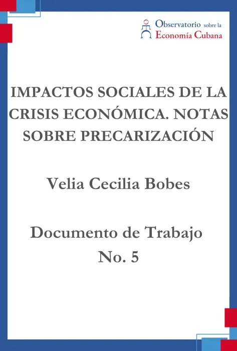 Impactos Sociales de la Crisis Económica. Notas sobre Precarización